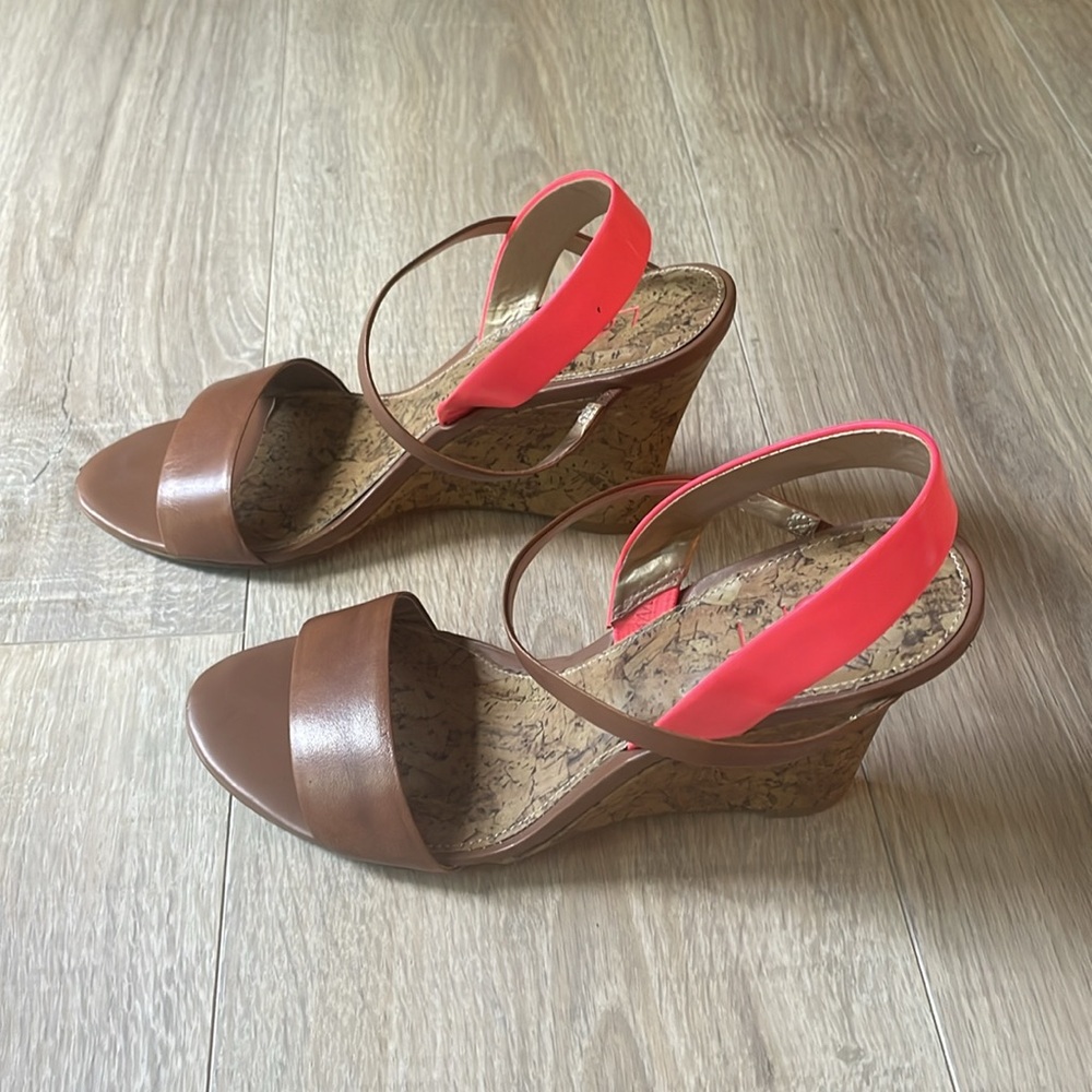 Colorblock strap wedge loft - Sz 7
